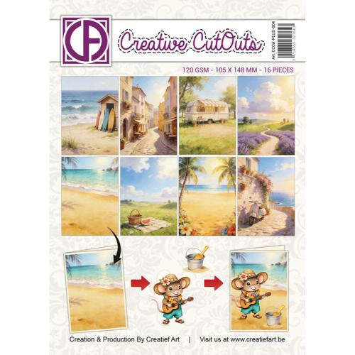 Creatief Art A Mice Vacation A6 Collage Paper Pad Cretive CutOuts (CCOA-PLUS-004)