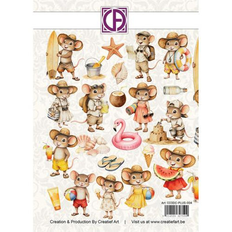 Creatief Art A Mice Vacation A6 Collage Paper Pad Cretive CutOuts (CCOA-PLUS-004)