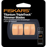 Fiskars Paper Trimmer Blades TripleTrack Titanium Straight Cutting (2pcs) (1004677)