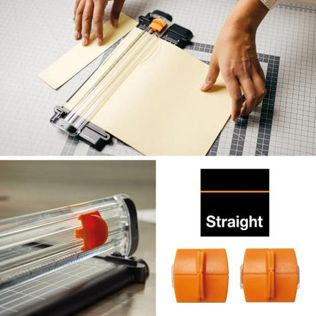 Fiskars Paper Trimmer Blades TripleTrack Titanium Straight Cutting (2pcs) (1004677)