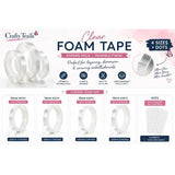 Crafty Trails Double Stick clear foam Tape 10mm x 2 mm