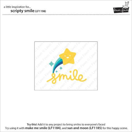 Lawn Fawn - Lawn Cuts - Scripty Smile Die