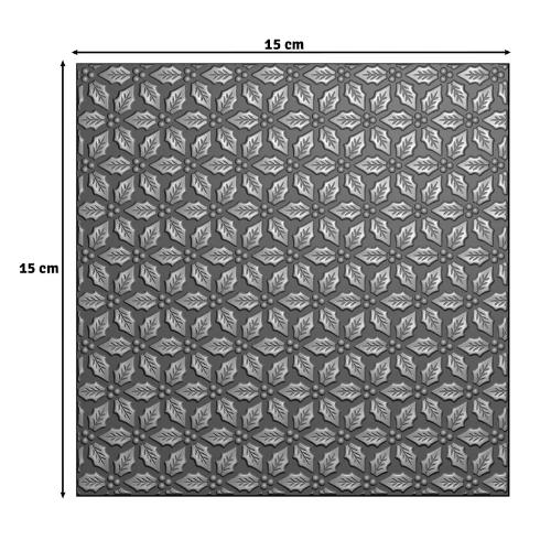 Vaessen Creative - 3D Embossing Folder Holly Leaves 5.9x5.9