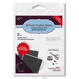 Scrapbook Adhesives 3D Foam Creative Sheets Black 1mm 4x5"