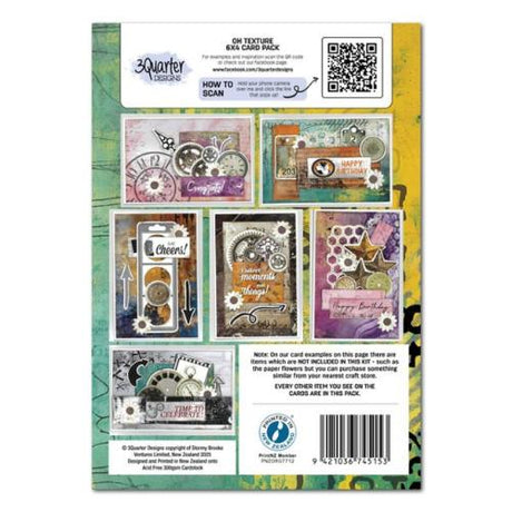 3Quarter Designs Oh Texture  6x4 Card Pack