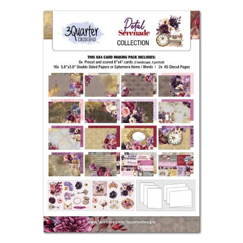 3Quarter Designs Petal Serinade  6x4 Card Pack