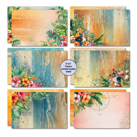 3Quarter Designs Tropic Excursion  6x4 Card Pack