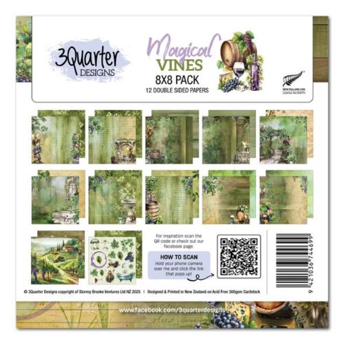 3Quarter Designs Magical Vines 8x8 Collection
