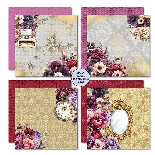 3Quarter Designs Petal Serinade 8x8 Paper Pack