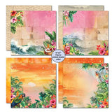 3Quarter Designs Tropic Excursion 12x12 Design Paper & Diecuts Set - Postage as per Actual