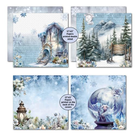 3Quarter Designs Winter Chronicals 12x12 Design Paper & Diecuts Set - Postage as per Actual