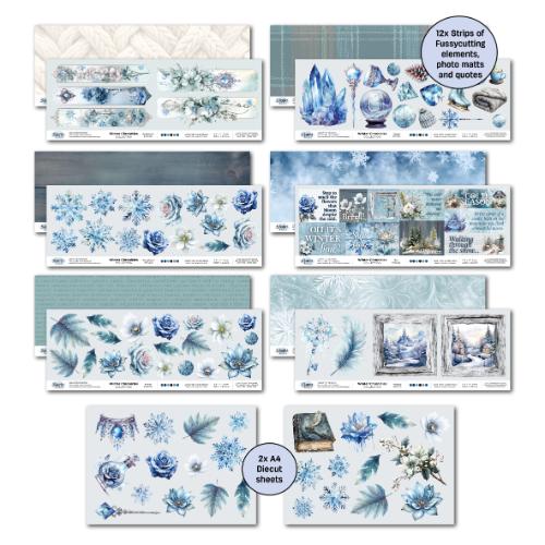 3Quarter Designs Winter Chronicals 12x12 Design Paper & Diecuts Set - Postage as per Actual