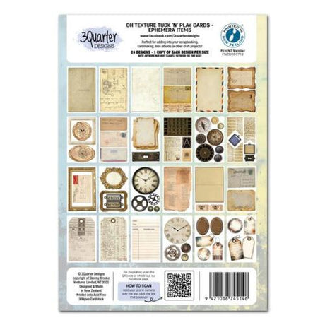 3Quarter Designs Oh Texture - Tuck N Play Cards