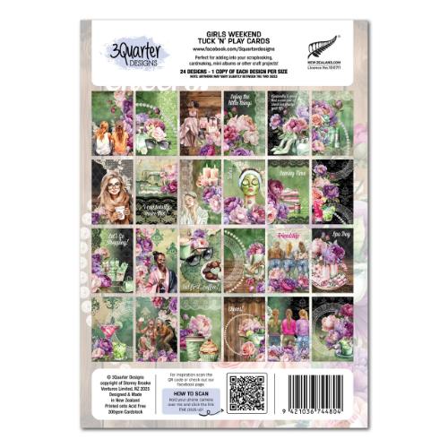 3Quarter Designs Girls Weekend - Tuck N Play Cards