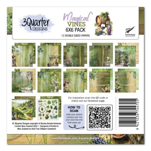 3Quarter Designs Magical Vines 6x6 Collection