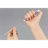 Tombow - Precision eraser MONO zero, refillable, round tip 2,3 mm diameter, blue/white/black