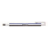 Tombow - Precision eraser MONO zero, refillable, square tip 2,5 mm x 5 mm, blue/white/black