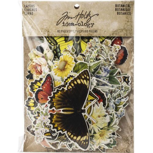 Idea-Ology Layers Die-Cuts 83/Pkg Botanical .75"X1" To 6.5"X2"
