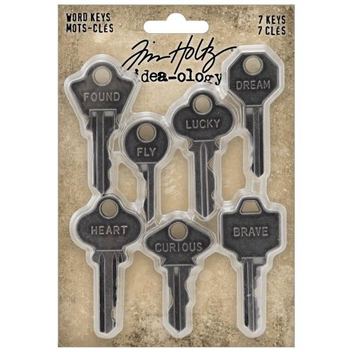 Idea-Ology Metal Word Keys 7/Pkg