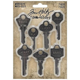 Idea-Ology Metal Word Keys 7/Pkg