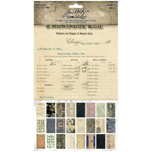 Idea-Ology Backdrops Double-Sided Cardstock 6"X10" 24/Pkg Volume #3