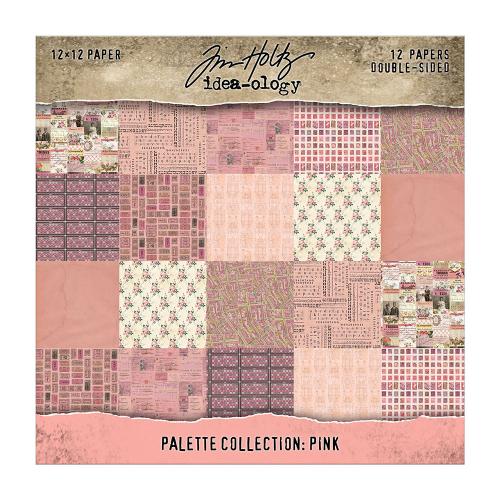 Idea-ology Double- Sided Cardstock 12"X12" 12/Pkg-Palette Collection: Pink - Postage as per Actual
