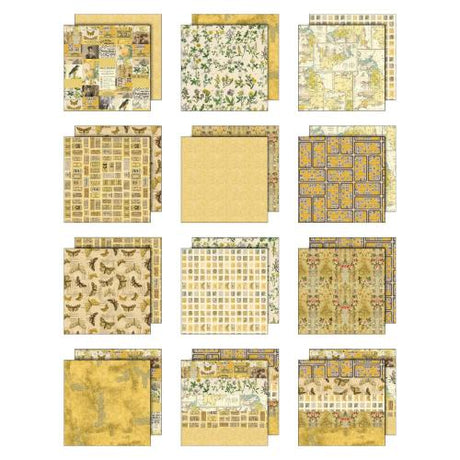 Idea-ology Double- Sided Cardstock 12"X12" 12/Pkg-Palette Collection: Yellow - Postage as per Actual