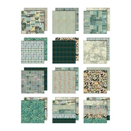 Idea-ology Double-Sided Cardstock 12"X12" 12/Pkg-Palette Collection: Teal - Postage as per Actual