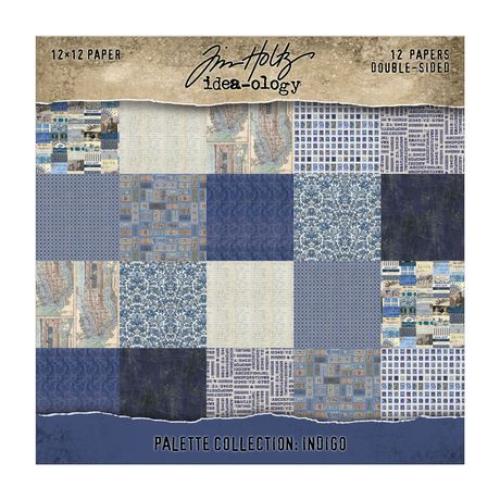 Idea-ology Double-Sided Cardstock 12"X12" 12/Pkg-Palette Collection: Indigo - Postage as per Actual