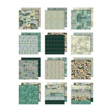 Idea-ology Double-Sided Cardstock 8"X8" 12/Pkg-Palette Collection: Teal