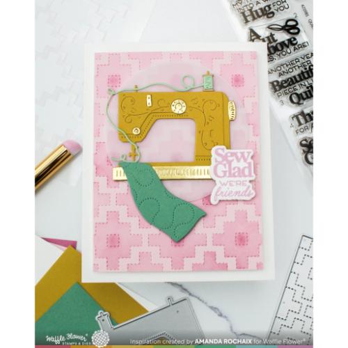 Waffle Flower - Quilted Squares Texture Die
