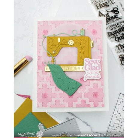 Waffle Flower - Quilted Squares Stencil