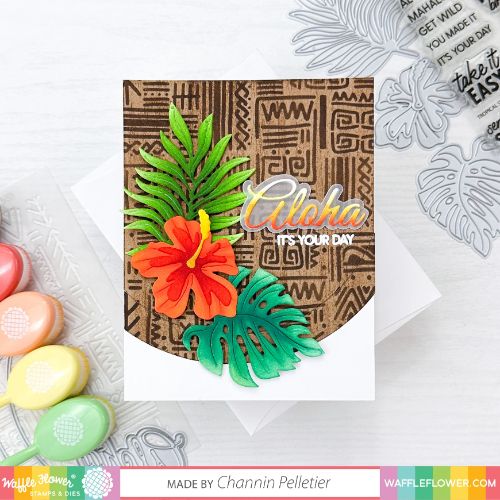 Waffle Flower - Doodle Print Stencil
