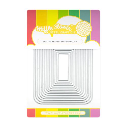 Waffle Flower - Nesting Rounded Rectangles Die