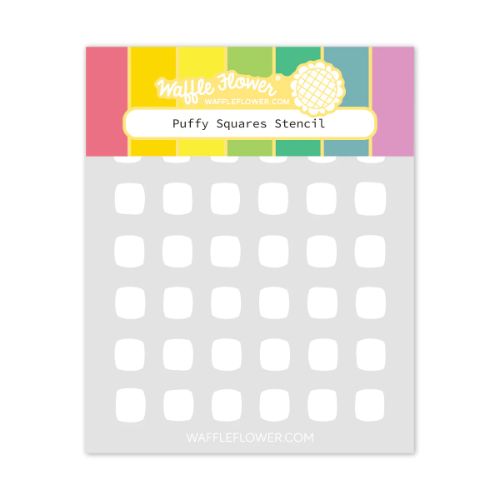 Waffle Flower - Puffy Squares Stencil