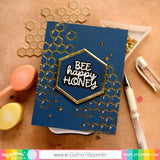 Waffle Flower - Outlined Hexagons Foil Plate