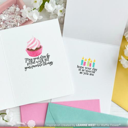 Waffle Flower - Inside Sentiments Birthday 2 Stamp Set