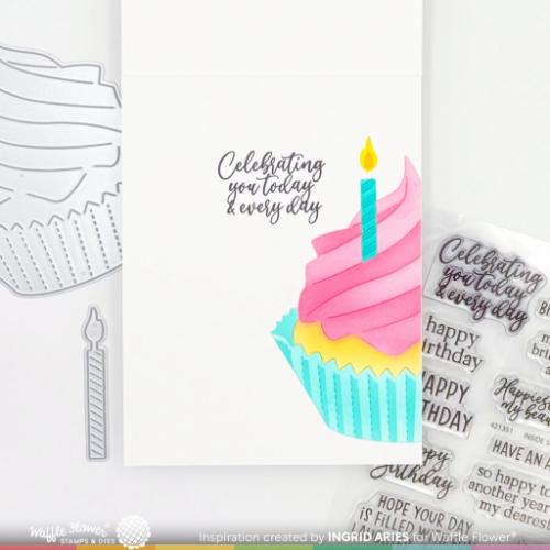 Waffle Flower - Inside Sentiments Birthday 2 Stamp Set