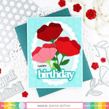 Waffle Flower - Print & Script Happy Birthday Dies