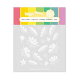 Waffle Flower - Duo-tone Tropical Leaves Stencil