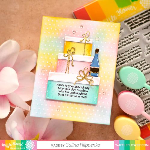 Waffle Flower - Inside Sentiments Birthday Stamp Set