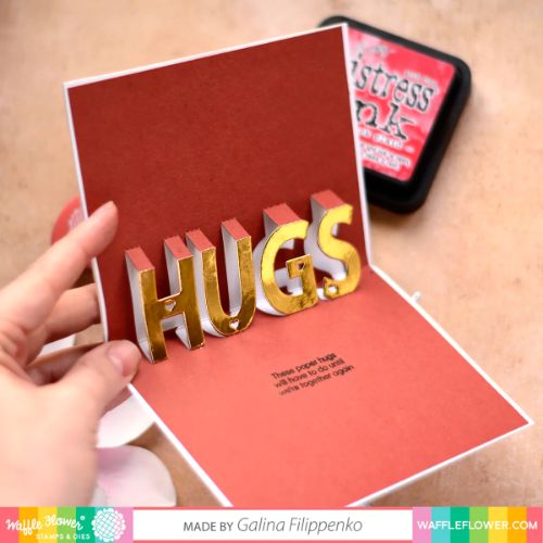 Waffle Flower - Inside Sentiments Hugs Stamp Set