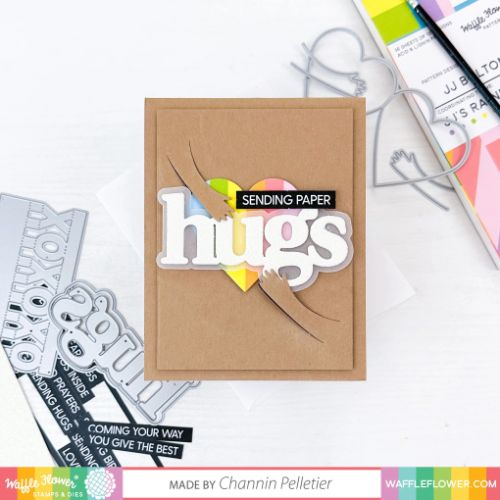Waffle Flower - Oversized Hugs Print Die