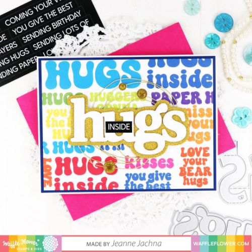 Waffle Flower - Oversized Hugs Print Die