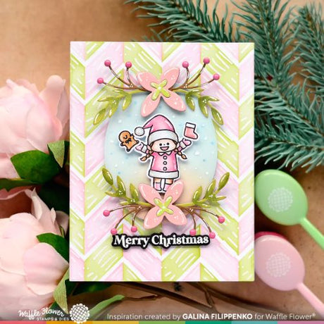 Waffle Flower - Two-step Chevron Stencil Trio