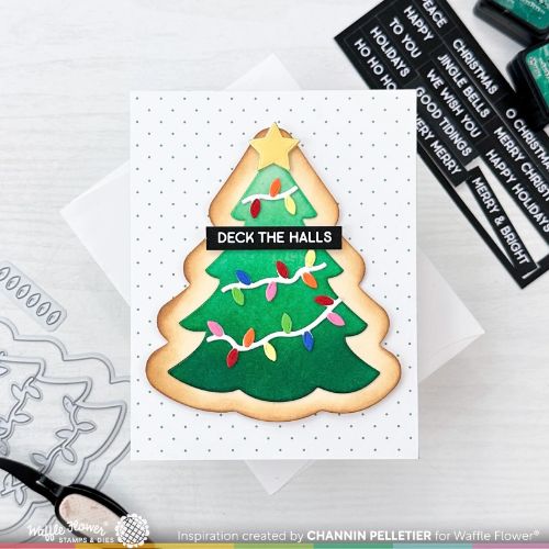 Waffle Flower - Christmas Tree Shaker Die