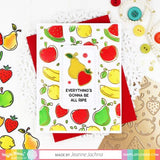 Waffle Flower - Fruity Background Coloring Stencil