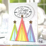 Waffle Flower - Dotted Triangle Trees Die