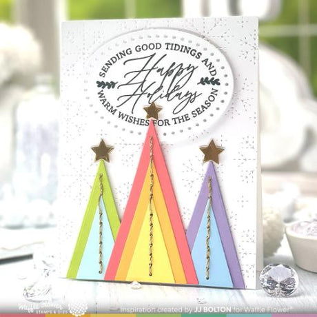 Waffle Flower - Dotted Triangle Trees Die