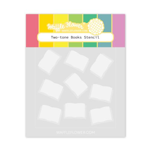 Waffle Flower - Two-tone Books Stencil